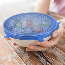 Load image into Gallery viewer, Zero-Waste Reusable Food and Container Lids - 6pcs