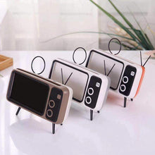 Load image into Gallery viewer, RETRO TV BLUETOOTH SPEAKER MOBILE PHONE HOLDER