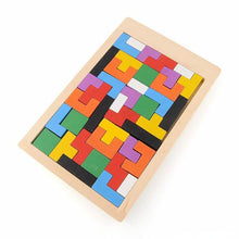 Load image into Gallery viewer, Tetris Wooden Puzzle Toy