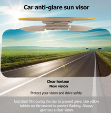 Load image into Gallery viewer, 2 in 1 Car Sun Visor Day Night HD Anti Glare Dazzling Goggle Driving Sunshade Mirror