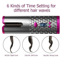 Load image into Gallery viewer, Wireless Portable Rotating Ceramic Hair Curler