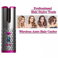 Load image into Gallery viewer, Wireless Portable Rotating Ceramic Hair Curler
