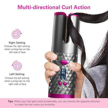 Load image into Gallery viewer, Wireless Portable Rotating Ceramic Hair Curler