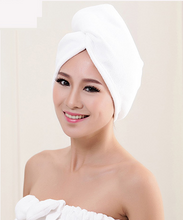 Load image into Gallery viewer, Hair-drying Towel Double Side Coral Fleece Dry Hair Hat