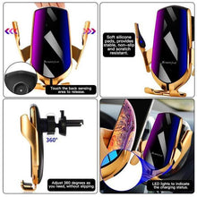 Load image into Gallery viewer, Wireless Automatic Sensor Car Phone Holder And Charger
