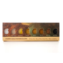 Load image into Gallery viewer, Starry Gold Watercolors 5 Set
