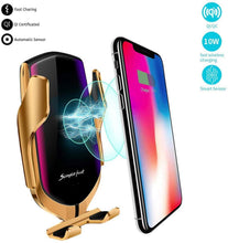 Load image into Gallery viewer, Wireless Automatic Sensor Car Phone Holder And Charger

