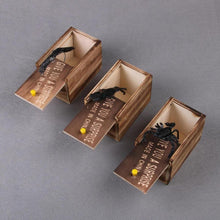 Load image into Gallery viewer, Prank Insect Wooden Scare Box Trick Play Funny Novelties Toys Tricks Spider

