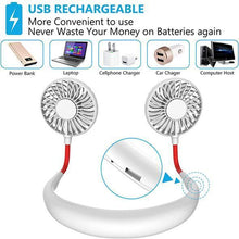 Load image into Gallery viewer, Rechargeable Neckband Fan - Keep Cool Wherever You Are!
