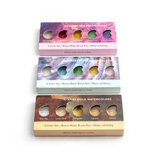 Load image into Gallery viewer, Starry Gold Watercolors 5 Set
