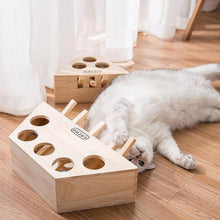 Load image into Gallery viewer, Wooden Cat Whack-a-mole Toy
