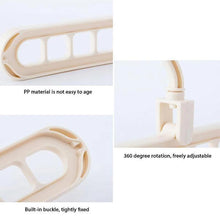 Load image into Gallery viewer, Rotate Anti-skid Folding Magic Clothes Hanger
