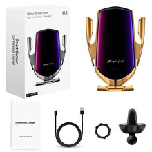 Load image into Gallery viewer, Wireless Automatic Sensor Car Phone Holder And Charger
