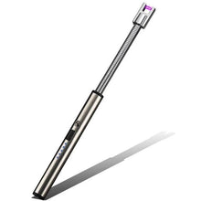 Load image into Gallery viewer, USB Electric 360 Degree Rotation Rechargeable Flameless Windproof Zinc Alloy Lighter
