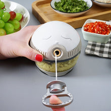 Load image into Gallery viewer, Cartoon Mini Manual Complementary Food Crusher, Hand-Drawn Multi-functional Garlic Food Chopper
