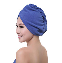 Load image into Gallery viewer, Hair-drying Towel Double Side Coral Fleece Dry Hair Hat
