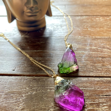 Load image into Gallery viewer, Watermelon Tourmaline Pendant Necklace
